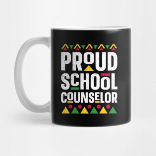 Proud School Counselor Africa Black History Month Mug